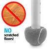 Top Glides Precut Walker Tennis Ball Glides - Gray -