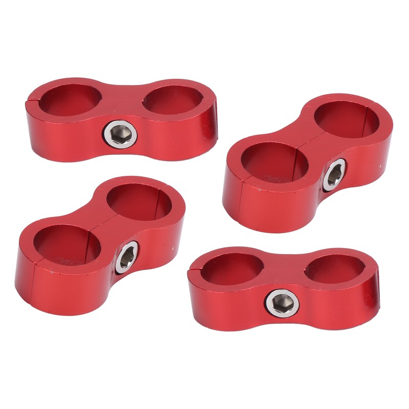 4PCS Hose Separator AN8 Automobile Oil Pipes Fixing Adapter Aluminum