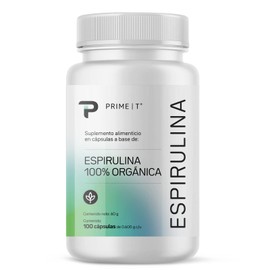 Espirulina Orgánica 100 caps de 500 mg c/u