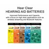 HearClear Size 13 PR48 Hearing Aid Batteries Orange Tab (12