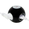 REV PowerGlobe, Würfelsteckdose, Steckdose rund, mit Schalter, 1,4m 3500W, schwarz-grau