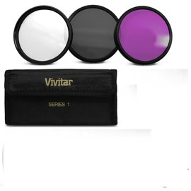 58MM Professional Lens Filter Accessory Kit (HD Filter Kit (UV, CPL, FLD) + Carry Pouch + Tulip Lens Hood + Snap-On Lens Cap w/Cap Keeper Leash + Microfiber Lens Cleaning Cloth)