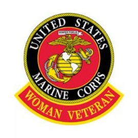 EEINC MARINE CORPS WOMAN VET Embroidered Shoulder Patch 3-5/8" (0977)