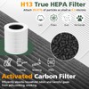 A2002 Replacement Filter Compatible with A2002 Air Purifie-r, 3-In-1 H13