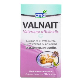 Valnait (valeriana) C/30 Caps Cmd / Auxiliar Ansiedad, Sueño Sabor Valeriana