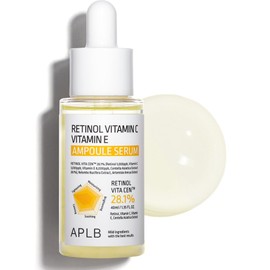 APLB - Suero en ampolla con vitamina C y vitamina E y retinol | RETINOL VITA CEN™ 28,1% 1,35 FL.OZ/Cuidado de la piel coreano, Hidratación duradera, Revitaliza para suavizar y mejorar la textura de la piel