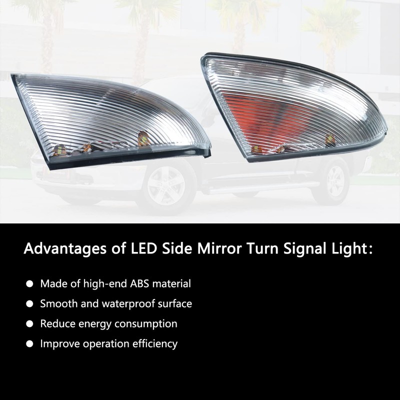LED Front Right Passenger Side Mirror Turn Signal Light Lamp