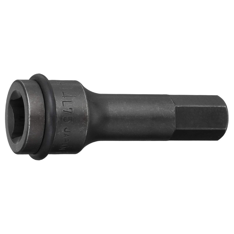 Tone 4AH-14L75 Semi-Long Hexagon Socket for Impacts, 0.5 inch (12.7