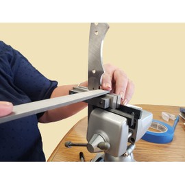 Jantz USA Hardened File Guide For Knife Making, Made From A-2 Tool Steel, Maximum Blade Width 2"