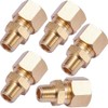 Brass Compression Tube Pipe Fitting Connector, Straight Coupling Adapter, 3/8"