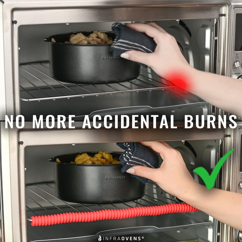INFRAOVENS Oven Rack Guards and Silicone Push Pull Stick, Heat
