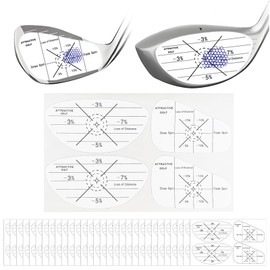 BaraRose Golf Shot Marker, Golf Stickers, 30 Sheets x 4 Packs = 120 Pieces, Golf Shot Sensor, Golf Practice Product, Records Hitting Marks, Improve Your Hits Point, Shot Sensor, Seal Driver