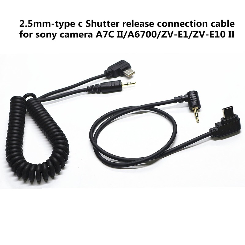 DYTDIEYINGTU 2.5mm-Type c Shutter Release Connection Cable for Sony Camera