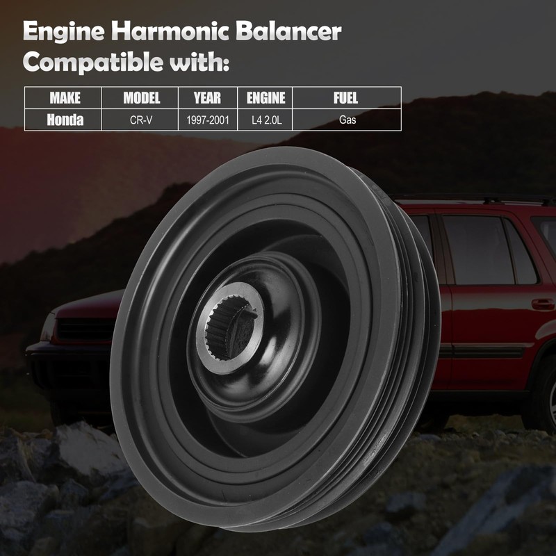 594-354 Engine Harmonic Balancer Crankshaft Pulley Compatible with Honda CR-V