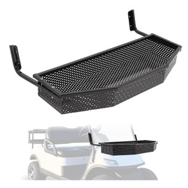 WUTIST Front Cargo Basket Compatible with Icon/Advanced EV Golf Cart W/Mounting Brackets Black Steel Powder Coated Storage Basket