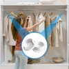 6 Pcs Closet Rod Holders for 1-3/8 Inch Rod, Heavy
