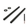 VANCOCO Radiator Collars Cover Pair Matt Black Radiator Pipe Sleeves