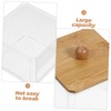 BUGUUYO Elegant Vanity Organizer Cotton Swabs Case Cotton Pad Box