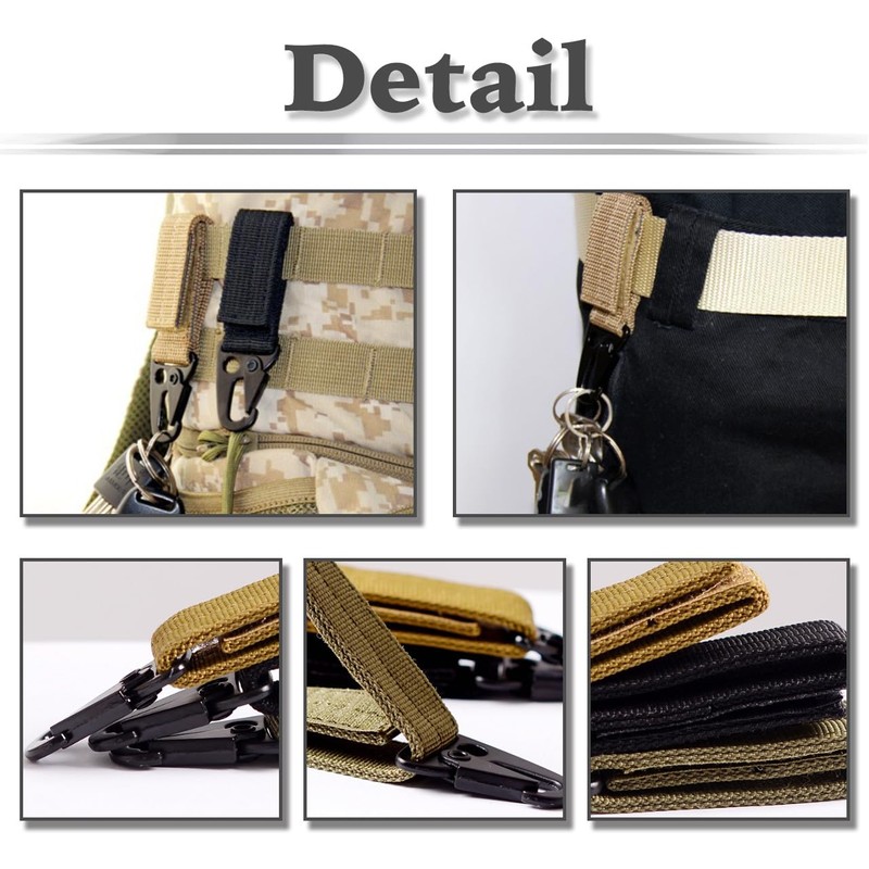 White Fang AZ098 Men's Key Ring, Hook, Key Holder, Belt,