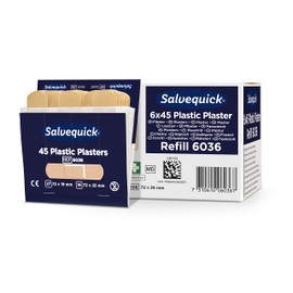 Cederroth Salvequick Plastic Plasters Easy to Apply, Flexible and Practical to Use Allergy Tested Plasters 270 per Box
