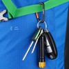 MUNKEES Popular D-Shape Carabiner Backpack Buckle Keychain Kettle Hanger Buckle