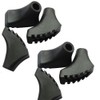 Hiking Pole Trekking Pole Replacement Tips for Hiking 6Pcs (Black1)