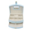 Travel Jewelry Case Portable 2 Layers PU Leather Jewelry Storage