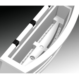 Mayne 4832-B Nantucket 5 Foot Long Self Watering Hanging Flower Bed Planter Pot Outdoor Outside Garden Rectangular Window Box, Black