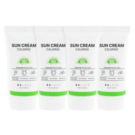 Be Love (4 pieces) Be Love Calming Sun Cream 50ml SPF50+ PA++++ / Mild, non-irritating sunblock Cica Sunblock - (4 pieces) Be Love Calming Sun Cream 50 ml SPF50+ PA++++ / Mild eye irritation / (4개)비러브 카밍 선크림 50ml SPF50+ PA++++ /순한 눈시림없는 자외선차단제 시카 선블록 - (