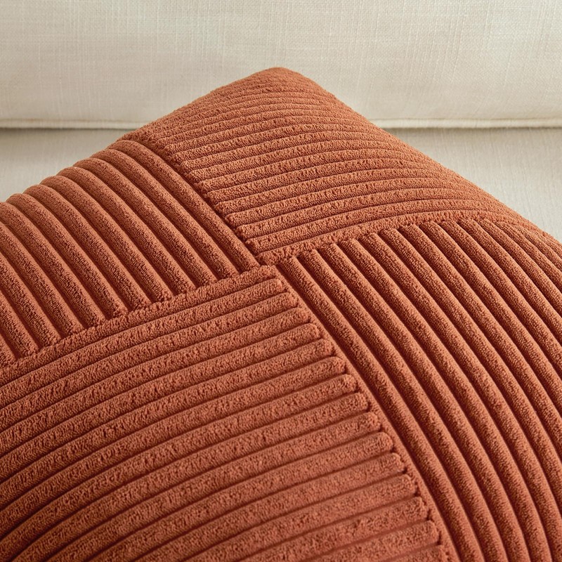FDTERN Set of 2 Caramel Boho Decorative Cushion Covers 45