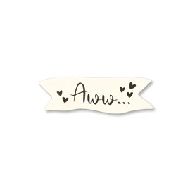 Roeda Brighten Your Life 30016w Aww... Open Stock Black and White Everyday Banner Phrase Magnet