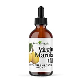 Organic Unrefined Marula Oil | Glass Bottle | Imported From South Africa | 100% Pure | Cold Pressed | Extra Virgin | For Hair, Skin & Nails | Non-GMO | Fair Trade (2 fl oz Glass Bottle)