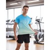 APTRO Men's Athletic T-Shirts Quick Dry Running Workout Shirts Short