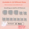 24Pcs Gradient Pink Press on Toenails - Short Square False