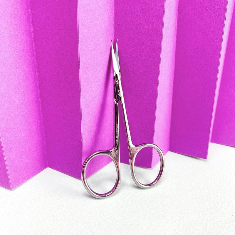 STALEKS PRO - Professional cuticle scissors, straight handle, short handle
