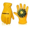 FEISHDEK Leather Gloves Work Gloves Men's Gardening Gloves Thorn Proof
