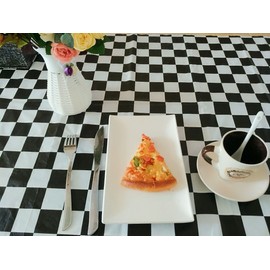 BRICHBROW Pcs of 3 Premium Plastic Checkered Flag Tablecloths Picnic Table Covers, Tablecovers Party Favor