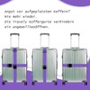 Purple Suitcase Strap 195 cm Luggage Strap Long Suitcase Luggage