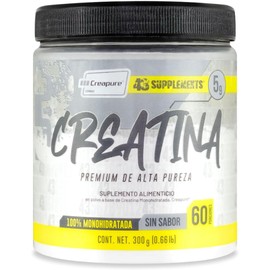 Creatina Monohidratada 300 g 60 serv Creapure 43 Supplements