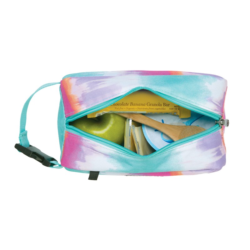 PackIt Freezable Reusable Snack Box, Tie Dye Sorbet