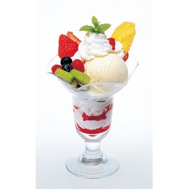 Toyo Sasaki Glass Parfait Glass, Approx. 4.4 x 5.4 inches (11.2 x 13.7 cm), Pull Ace Parlor, Made in Japan, Dishwasher Safe 35802