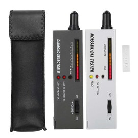 Moissanite Tester Professional Jewelry Selection Diamond Tester Portable II Gemstone Tester Tool with PU Bag for Professional Moissanite Testing