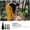 MERRYHAPY 1Set Wood Drill Bit for Firewood Splitting Includes Drill