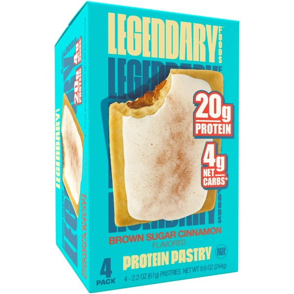 Legendary Foods Protein Pastry - Brown Sugar Cinnamon 4 Pack