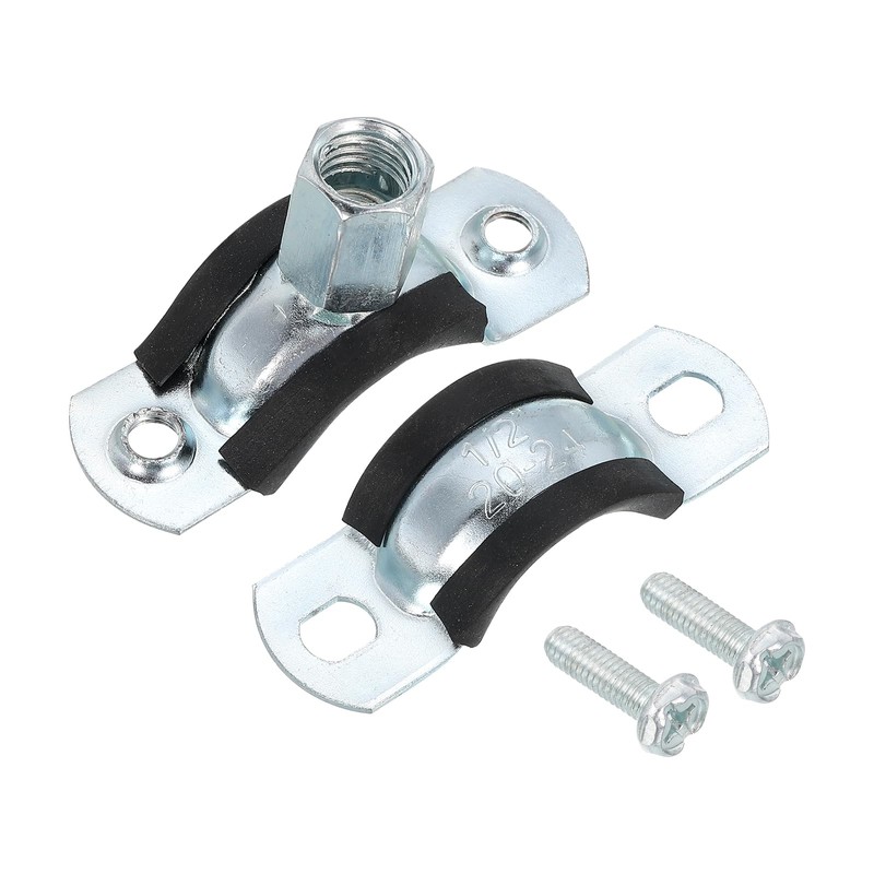 QUARKZMAN Pipe Clamps Stainless Steel 3/4 Inch (19 mm) Inner