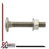 Round-Head Screws with Flange Nuts (with Locking Toothing) – M8