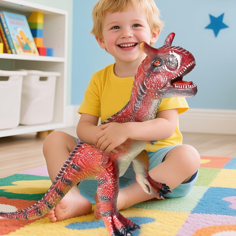 YONGJULE Big Carnotaurus 28 inch, Dinosaur Toys for Kids 3-5,