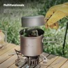 Boundless Voyage Pentola in titanio con manico pieghevole Set di
