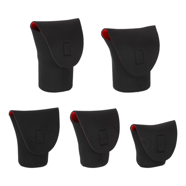PATIKIL Lens Pouch Bag Set, 5 Pcs Camera Lens Bag