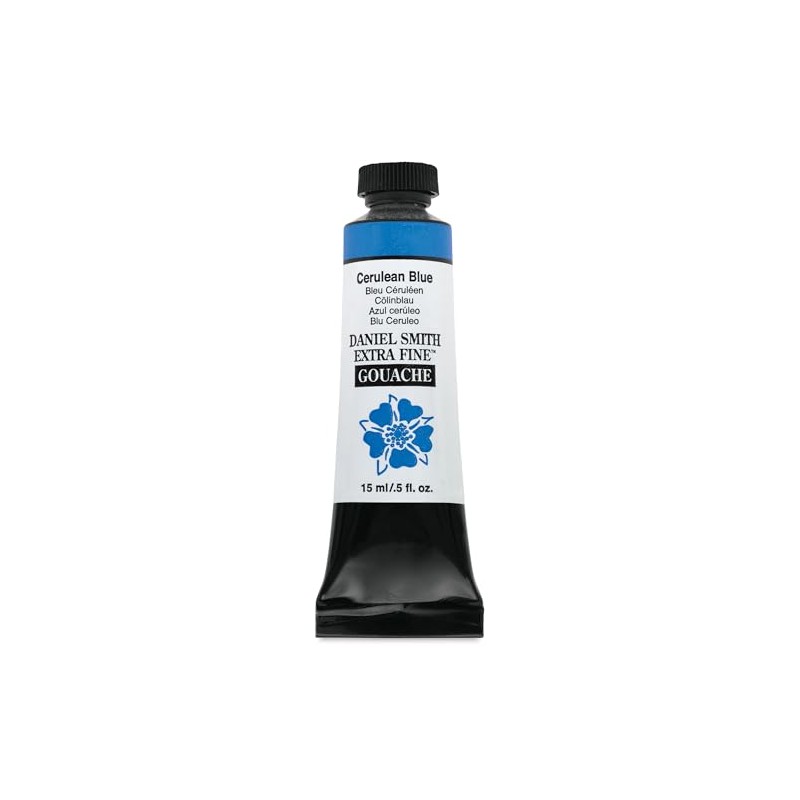 Daniel Smith Extra Fine Gouache - Cerulean Blue, 15 ml